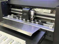 Высокоскоростной бесщеточный серводвигатель Anycut ZKSVD370BL-A-RL, 1800 мм/с, двухголовочный резак для этикеток, машина для резки самоклеящихся наклеек формата A3+