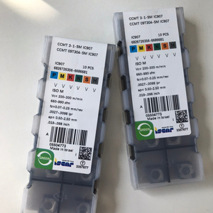 Insertos de Carburo Cuadrados para CNC CCMT 09T304-SM IC907 Iscars, Carburo de Tungsteno Personalizable OEM, Cuchilla de 25 mm HRC45 para Torno CNC - Product Image 2