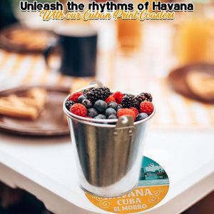 Ensemble de sous-verres en cuir pleine fleur de haute qualité Logo personnalisé cadeau d'affaires tapis de Table basse tapis de tasse peau de vache - Product Image 4