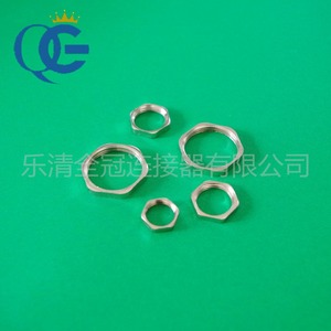 Hex Nut Brass Fully <b>Threaded</b> Metric External Hex QGM12 Custom Size Tighten And <b>Lock</b> Nuts - Product Image 3