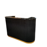 Siman bureau de réception de Salon en marbre de haute qualité avec lumière Led personnalisée comptoir de réception de meubles commerciaux modernes
