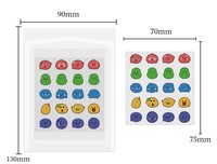 20 Patchs Hydrocolloïdes Anti-Acné en Forme d'Ours, à la Centella Asiatica, pour Couvrir les Points Noirs