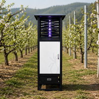 Station d'alerte précoce aux parasites solaires IoT YONGAGRI, piège à insectes UV 365 nm avec prise de vue automatique pour les terres agricoles