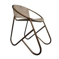 HLM040 Fauteuil rond en acier tissé de corde de jardin côtier nordique de designers modernes Chaises de salle à manger pour hôtel restaurant