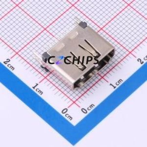 HDMI-GD-128PWB HDMI Connector SMD Connector ( Connector Type: HDMI-A )( Gender: Female )( Total Number of PINs: 19P ) - Product Image 1