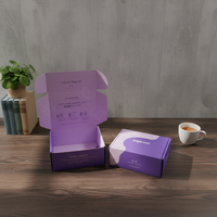 Boîtes d'expédition pour vêtements en carton ondulé avec impression de logo de marque personnalisée, couleur rose, emballage pour envoi postal