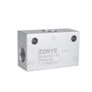 Vanne pneumatique ZONYE ST-10 en alliage d'aluminium, vanne de régulation de gaz à port 1/4 pouce - Product Image 1