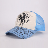 Créez votre propre logo, casquettes de baseball en mesh à 5 panneaux, casquettes de camionneur personnalisées imprimées pour hommes