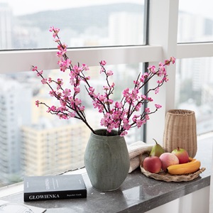 กิ่งดอกพลัมประดิษฐ์ CallaFloral สีเหลืองอมชมพูอมม่วง ทำจากโพลีเอสเตอร์ สำหรับตกแต่งภายในบ้าน กิ่งเดี่ยว รุ่น MW38960 - Product Image 2