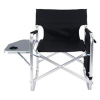 Chaise de camping pliante légère et durable avec cadre métallique, idéale pour la plage, le jardin, les événements, avec table d'appoint et sac latéral – Vente en gros