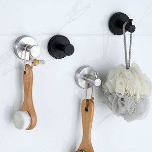 Good Quality Stainless Wall Mounted Hanger 6 <b>Hooks</b> Bathroom Hanger Accessories <b>Hooks</b> <b>Curtain</b> Adhesive Bathroom Towel <b>Hooks</b> - Product Image 6