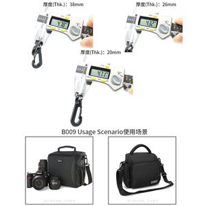 Rotating <b>Hook</b> For Camera Bags 20Mm 26Mm 38Mm Durable <b>Plastic</b> With Webbing Bag Accessories - Product Image 4