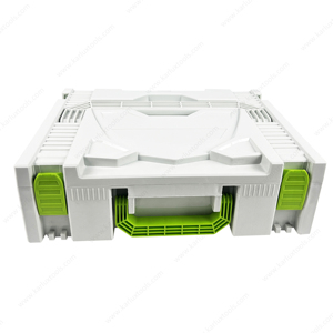 40x30x12cm impermeabile resistente alla polvere sistema di scatola di immagazzinaggio impilabile in plastica cassette degli attrezzi modulari con manici - Product Image 2