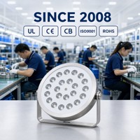 Projecteur LED Submersible Robuste IP68 en Acier Inoxydable 304 DMX512 RGB pour Fontaines, Aménagements Paysagers et Applications Commerciales, Résistant au Feu