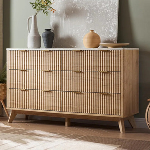 <span class=keywords><strong>Commode</strong></span> haute en bois 2025 Design cannelé <span class=keywords><strong>Commode</strong></span> à <span class=keywords><strong>5</strong></span> <span class=keywords><strong>tiroirs</strong></span> - Product Image 2