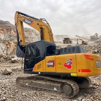 حفارة زاحفة مستعملة من نوع SANY SY235H بوزن 23 طن، محرك إيسوزو أصلي، بحالة جيدة، آلة حفر مستعملة، معدات بناء متوفرة في المخزون