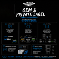 BARBERBATTLE Pâte Coiffante Texturisante Personnalisable avec Logo Imprimé pour Coiffure et Volume