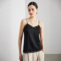 Chemise de nuit de luxe en soie de mûrier pour femme, élégante, couleur unie, col en V, nuisette sexy en soie, lingerie de nuit