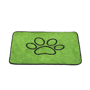 Tapis pour animaux de compagnie vert rectangulaire antidérapant absorbant à séchage rapide pour chats et chiens, tapis de lit pour animaux résistant à l'usure - Product Image 5