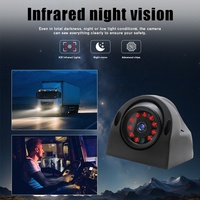 Système de caméra de recul solaire filaire pour camion, kit de vision arrière 360° pour voiture, détection d'angle mort, vidéo 1080P haute résistance