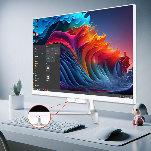 Factory Wholesale AIO 22 24 Inch PC Built-in Speaker Optional Camera All-In-One Computer