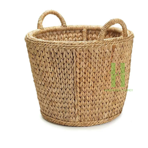 Hecho a mano Vietnam impresionante cesta de almacenamiento de melón tejido jacinto de agua para el hogar organizador funcional Flexible para almacenamiento de alimentos - Product Image 2