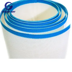 Chất lượng cao màu trắng Polyester đồng bằng dệt lỗ vuông lưới vành đai vuông lưới băng tải vành đai polyester vuông-lưới vành đai