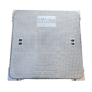 Couvercle de regard rond en <span class=keywords><strong>fonte</strong></span> ductile, peint en noir, application de sécurité routière, dimensions 20-3000 mm, quantité minimale de commande 1 pièce - Product Image 2