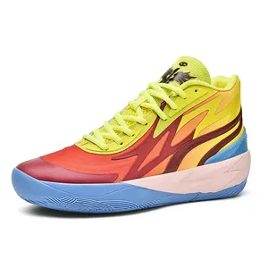 Vente en gros de chaussures de sport de qualité supérieure chaussures pour hommes baskets de basket-ball en maille Offre Spéciale antidérapantes