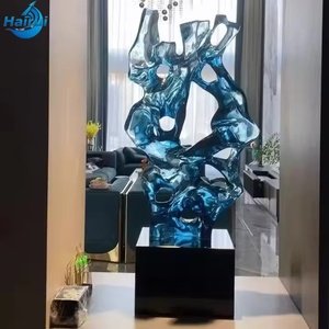 Décoration de maison et d'hôtel moderne et luxueuse, <span class=keywords><strong>sculpture</strong></span> au sol <span class=keywords><strong>en</strong></span> résine transparente, nouveau produit populaire, pièces de décoration - Product Image 1