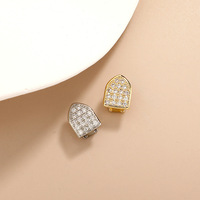 G-057 Nouveau Micro-Pavé Zircon Unique Or Dents Grills Micro-Pavé Zircon Hip-Hop Corps Bijoux Rappeur Bracelet Fabricant