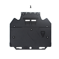 Win World - Ensemble de 7 protections de châssis de voiture en alliage, plastique et acier noir de haute qualité pour Audi A6L C7