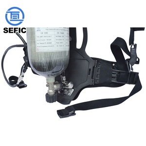 Appareil respiratoire SCBA certifié CE, autonomie 30-45 minutes, appareil respiratoire autonome, cylindre en fibre <span class=keywords><strong>de</strong></span> carbone - Product Image 2