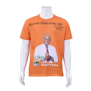 Maglietta Quickdry President Verkiezing Polyester T-Shirts Voor Unisex Sublimatie Verkiezingscampagne T Shirts Guangzhou