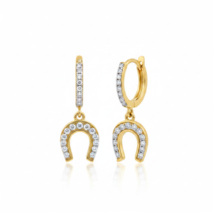 Pendientes con forma de herradura, venta al por mayor, joyería fina hecha a mano para mujer, joyería de plata de ley 925 delicada - Product Image 2