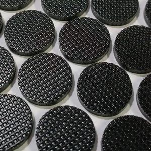 Non-Slip Black Solid/<b>Foam</b> Rubber Pad with One Side Self Adhesive - Product Image 1