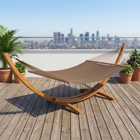 Nouveau style 2026 – Support de hamac d'extérieur en métal pliable, confortable, portable et durable pour 2 personnes – Lit suspendu de plage