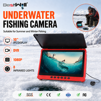 Kamera Pancing Bawah Air Layar Sentuh 10 Inci 1080P dengan DVR untuk Memancing di Danau Es, Penggunaan Pemancing Luar Ruangan