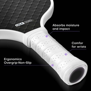 Raquette de pickleball sans bordure en fibre de carbone T700 de 16 mm, approuvée USAPA, avec logo personnalisé, pour puissance et contrôle, intérieur et extérieur - Product Image 4