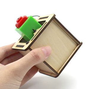 Kit d'aspirateur simple en bois pour enfants, expérience scientifique, jouet éducatif, modèle à assembler soi-même, 7-9 ans, alimenté par batterie - Product Image 2