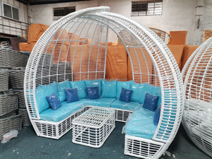 <span class=keywords><strong>Tumbona</strong></span> de lujo moderna para exteriores, cama de día, marco de aluminio de ratán Pe, cojines impermeables, Patio, jardín, sofá cama, juego para <span class=keywords><strong>terraza</strong></span> de Hotel - Product Image 5