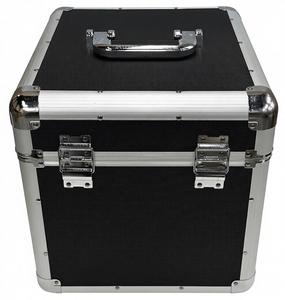 กล่องเก็บแผ่นเสียงวินเทจอะลูมิเนียมสีดำขนาด <span class=keywords><strong>10</strong></span> นิ้ว (25 ซม.) (บรรจุแผ่นเสียงได้ <span class=keywords><strong>100</strong></span> แผ่น) - Product Image 1