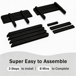 Tavolo Pieghevole Leggero Blu con Piano a Doghe in Legno HIPS, Resistente alle Intemperie, Compatto e Portatile per <span class=keywords><strong>Spiaggia</strong></span>, Campeggio, Balcone - Product Image 5