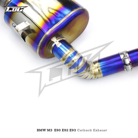 COC Valve Catback Échappement pour BMW M3 E90 E92 E93 4.0L 2008-2013 Escape Titanium Système D'échappement Mid Tube Double X Tube