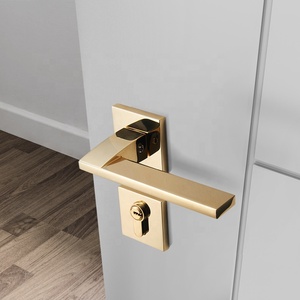 Bộ Tay Nắm Cửa Bằng Vàng <span class=keywords><strong>PVD</strong></span> Bán Chạy YONFIA 8039RTS, Tay Nắm Cửa Hợp Kim Kẽm Cho Cửa Gỗ Phòng Ngủ - Product Image 4