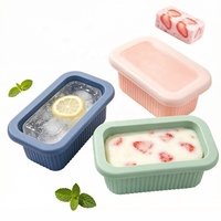 Moule à glaçons en silicone en gros, boîte de conservation pour aliments pour bébés, boîte à collation, moule à cubes de soupe, bac à glaçons de qualité alimentaire