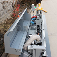 Machine automatique multifonctionnelle de chantournage de meubles à 45 degrés avec pré-fraisage, ponçage et collage pour la production de panneaux MDF