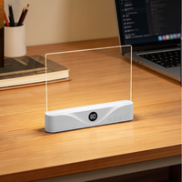 Nouvelle lampe de lecture plate USB/Type-C rechargeable à LED, protection oculaire, style plaque, lampe de lecture portable