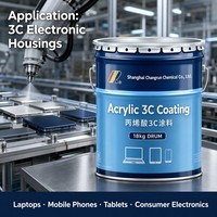 Ventes d'usine – Peinture de finition acrylique 3C à base d'eau, résistante à la chaleur et anti-jaunissement ACSA-HT-W pour appareils électroniques