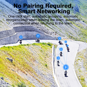 Hot bán maxto M6S xe máy Mũ bảo hiểm tự động Mạng 8 tay đua 2000m nhóm nói chuyện cho Bluetooth <span class=keywords><strong>Intercom</strong></span> New Made PC ABS - Product Image 3